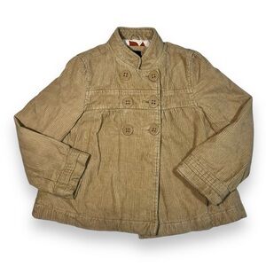 Gap Girl’s Corduroy Pea Coat Camel Size Small